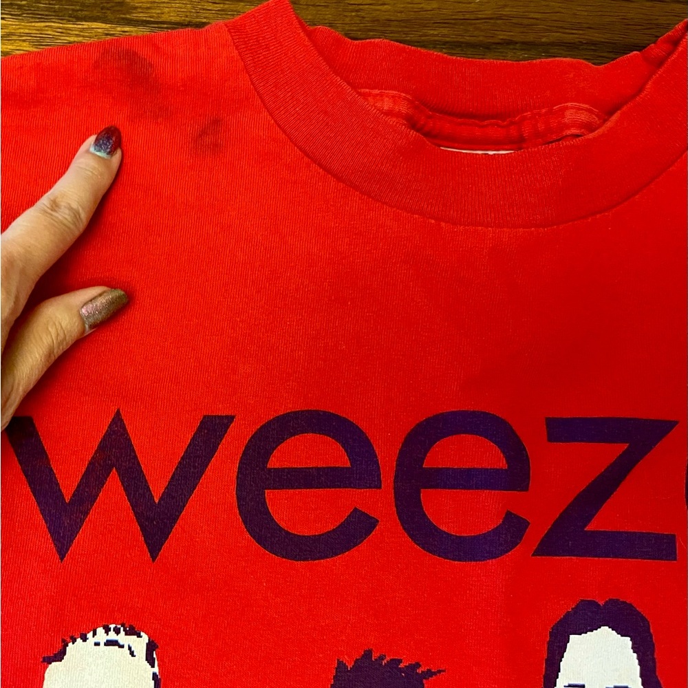 Red Weezer Graphic T-Shirt Vintage Y2K - Picture 3 of 6